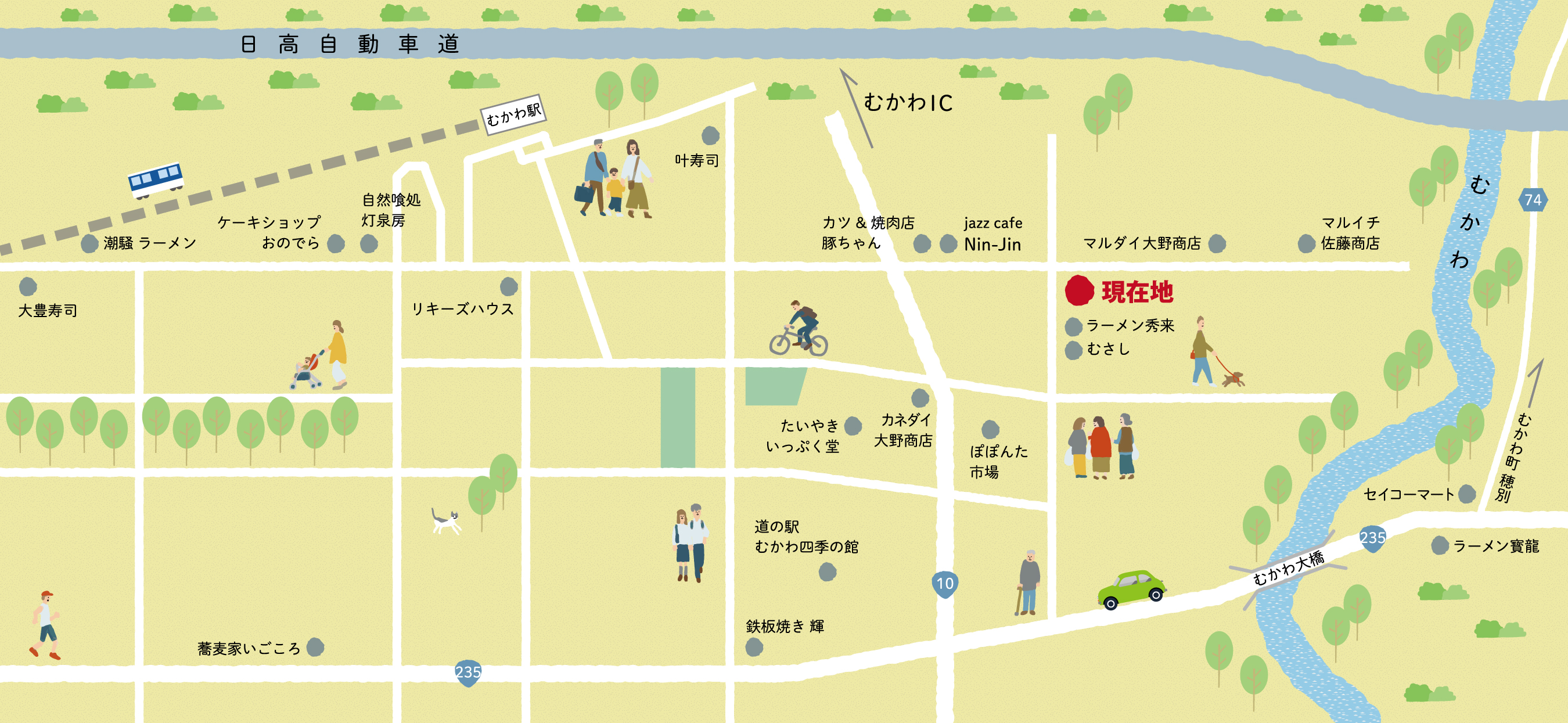 むかわ町観光協会地図